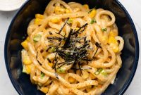 5-Minute Corn and Mayo Udon Recipe