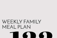 Weekly Family Meal Plan — Week 133: 7 Simple Dinners for Busy Homes
