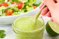 Creamy Avocado Lime Dressing Recipe for Salads & Bowls