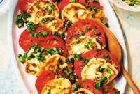 Grilled Halloumi and Tomato Salad with Fresh Herbs