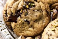 Chewy Chocolate Chip Pistachio Cookie Recipe
