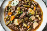 Low-Carb Instant Pot Vegetable Beef Soup Recipe