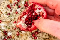 Pomegranate Mint Couscous Salad with Citrus Dressing