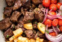 Slow Cooker Lemon Butter Steak Bites Recipe
