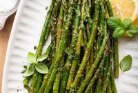 Roasted Lemon Asparagus with Fresh Basil Recipe