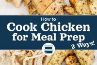 3 Simple Chicken Meal-Prep Recipes for the Week