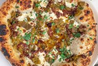 Green Chile and Chorizo Pizza Recipe with Melty Cheese