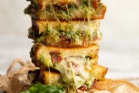 Pesto Grilled Cheese Sandwich Recipe — Crispy, Gooey, Flavorful