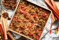 Rhubarb Baked Oats Recipe for Quick Morning Meals