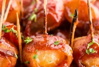 Crispy Bacon-Wrapped Water Chestnuts (Sweet & Savory Appetizer)