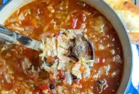 Sweet and Sour Beef and Cabbage Soup Recipe