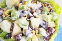 Classic Waldorf Salad Recipe with Apples, Walnuts & Yogurt Dressing