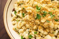 Spaetzle with Caramelized Onions, Fresh Herbs & Brown Butter