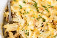 Creamy Chicken Alfredo Bake with Parmesan and Herbs