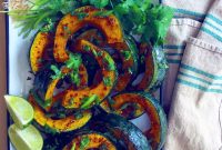Roasted Kabocha Squash with Chili, Lime & Honey Glaze