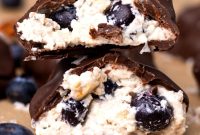 Chocolate-Dipped Blueberry Cottage Cheese Clusters for Snacks