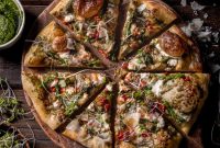 Goat Cheese, Pesto & Asparagus Pizza Recipe for Spring Nights