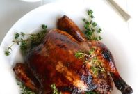 Balsamic Roasted Chicken with Cherry Pan Sauce