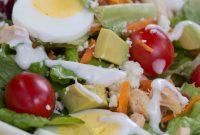 Chicken and Avocado Cobb Salad Recipe for Lunch or Dinner