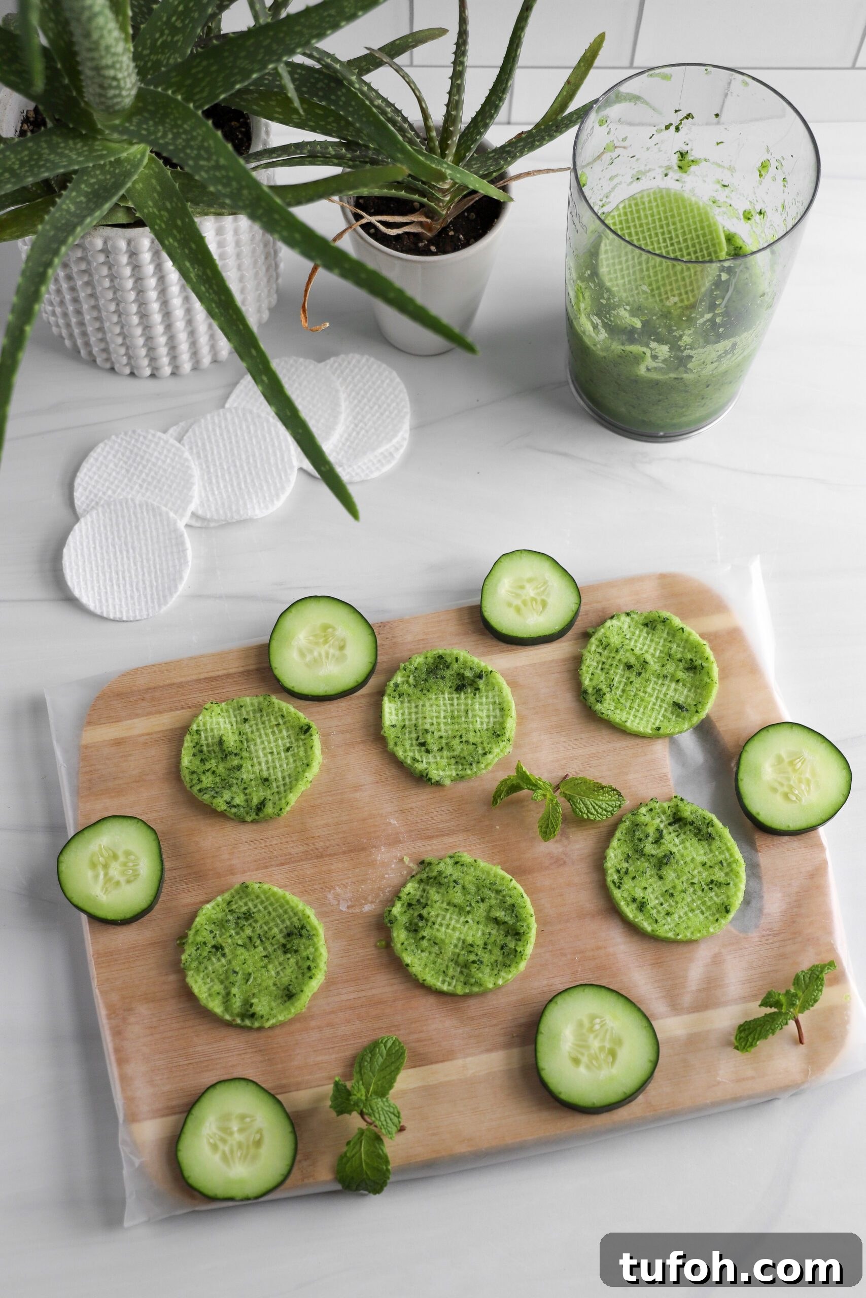Homemade Cucumber Eye Pads for Puffy Eyes and Dark Circles 2 DIY Cucumber Eye Pads