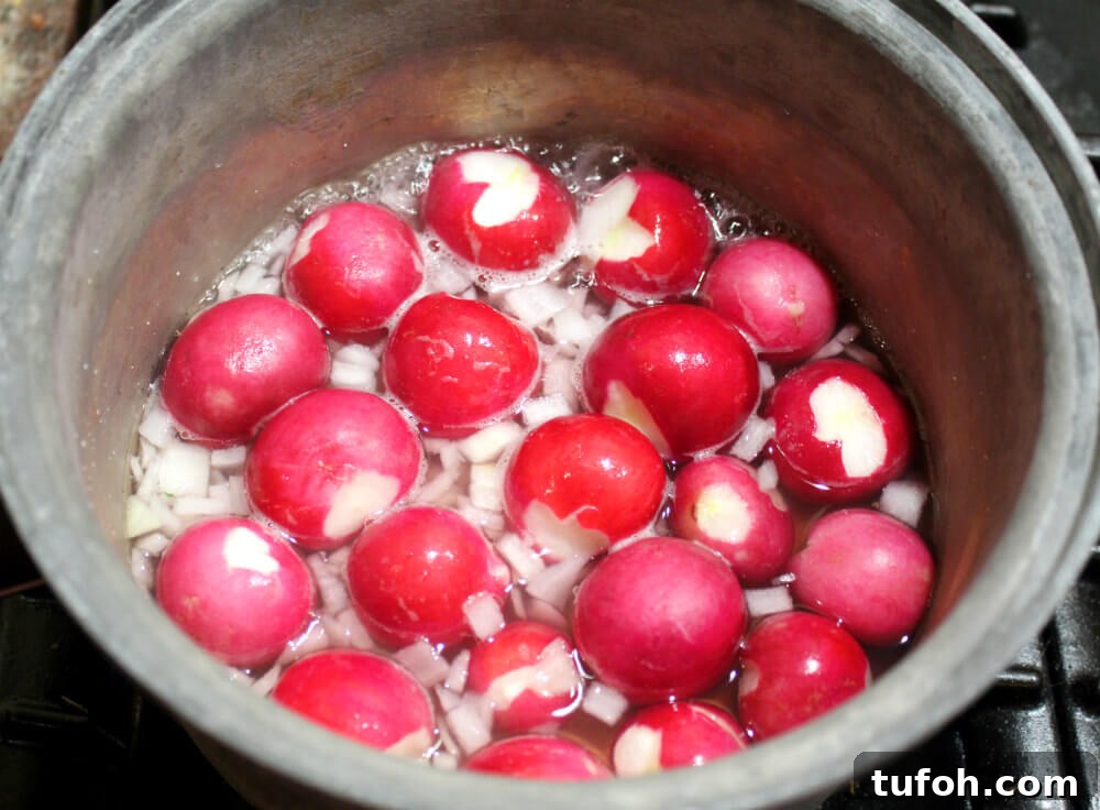 Boiled Radishes and Onions3