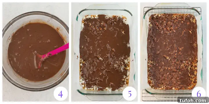 Chewy Nutella Magic Bars: Chocolate-Hazelnut Dessert Squares 4 how to finish Nutella magic bars