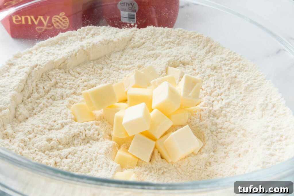 Flaky Apple Drop Biscuits Recipe for Autumn Baking 5 dry ingredients with butter