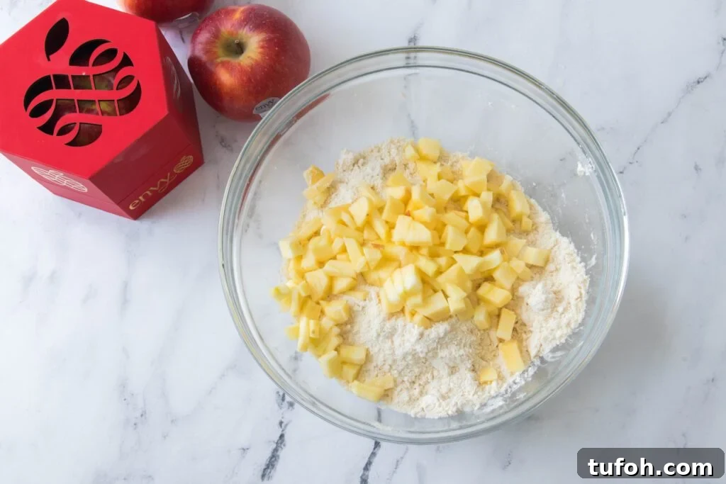 Flaky Apple Drop Biscuits Recipe for Autumn Baking 6 dry ingredients with apples