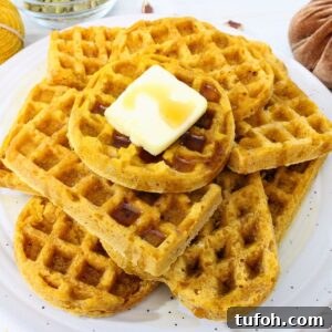 3 ingredient pumpkin waffles in the air fryer dinners done quick featured image
