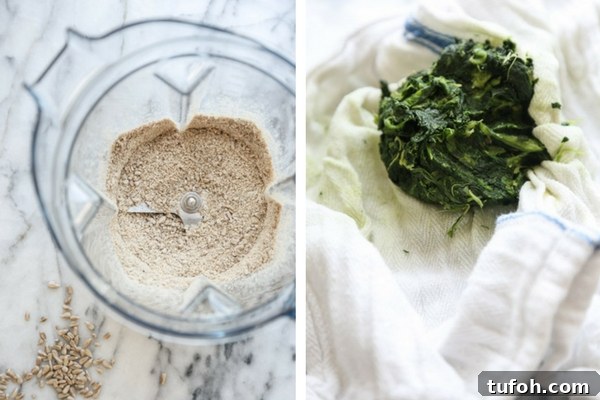 Spinach Sunflower Seed Balls with Manchego & Turmeric Honey Yogurt 3 img 13138 2
