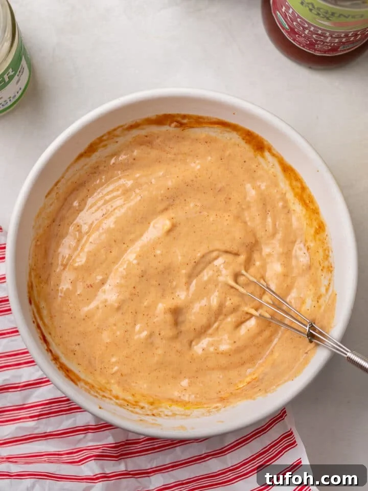Caramelized Onion Smash Burger — Next-Level Flavor 16 special sauce whisked together in a bowl