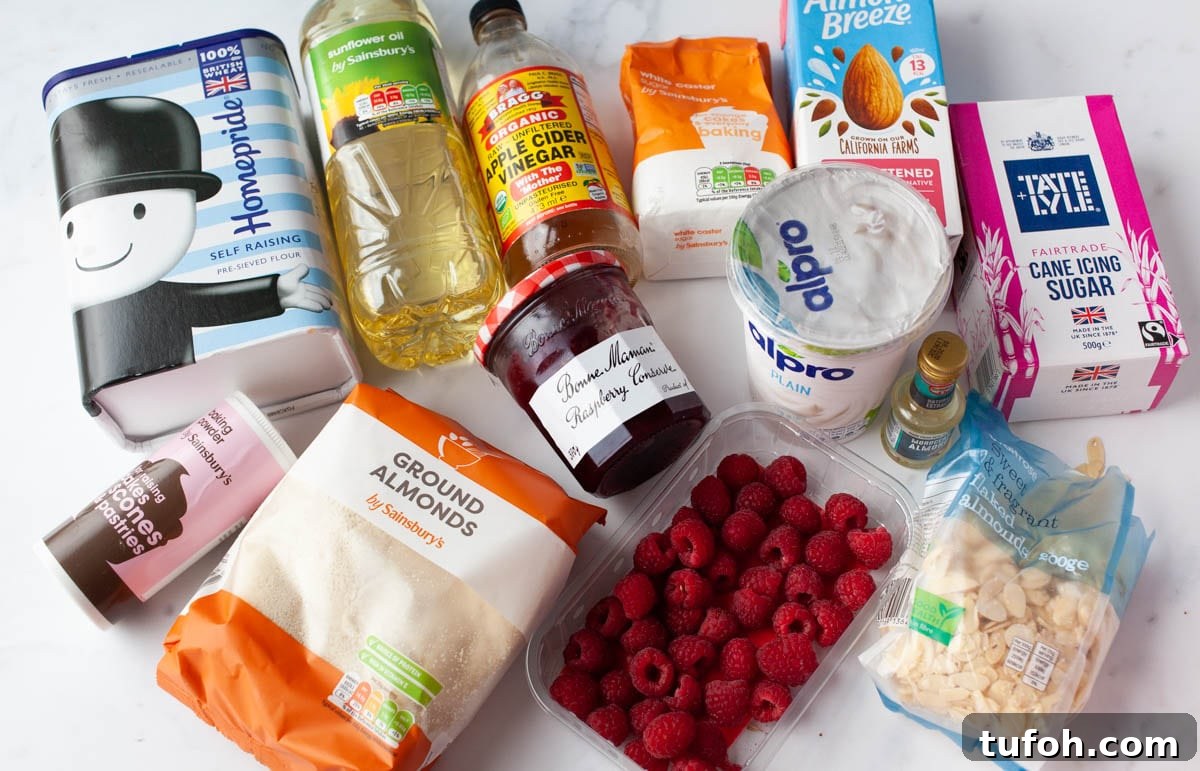Vegan Bakewell Cake Recipe Ingredients