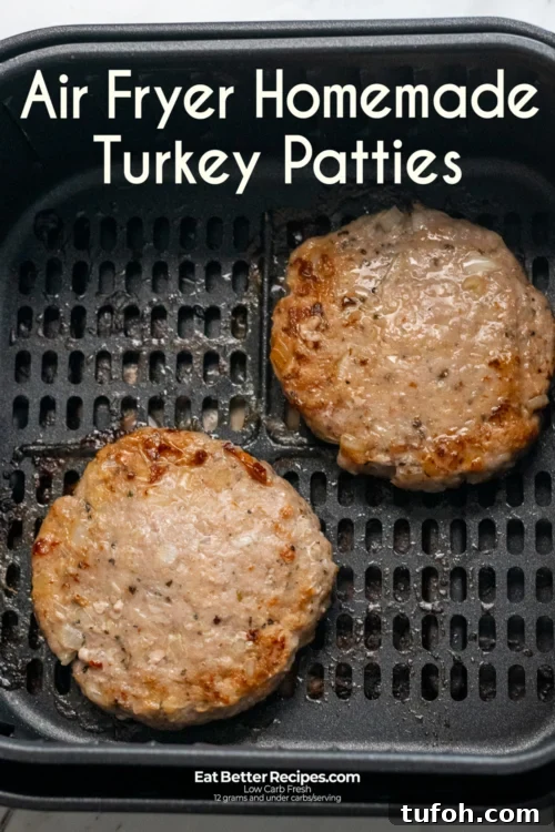 Crispy Air Fryer Frozen Turkey Patties in 12–15 Minutes 12 keto turkey patty recipe