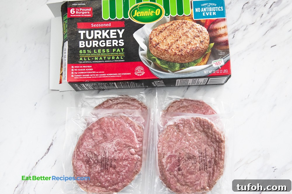 Crispy Air Fryer Frozen Turkey Patties in 12–15 Minutes 4 Jennie-O frozen turkey patty