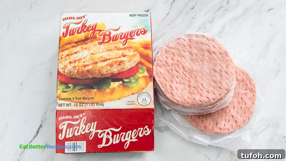 Crispy Air Fryer Frozen Turkey Patties in 12–15 Minutes 5 trader joe's Frozen turkey burgers patties