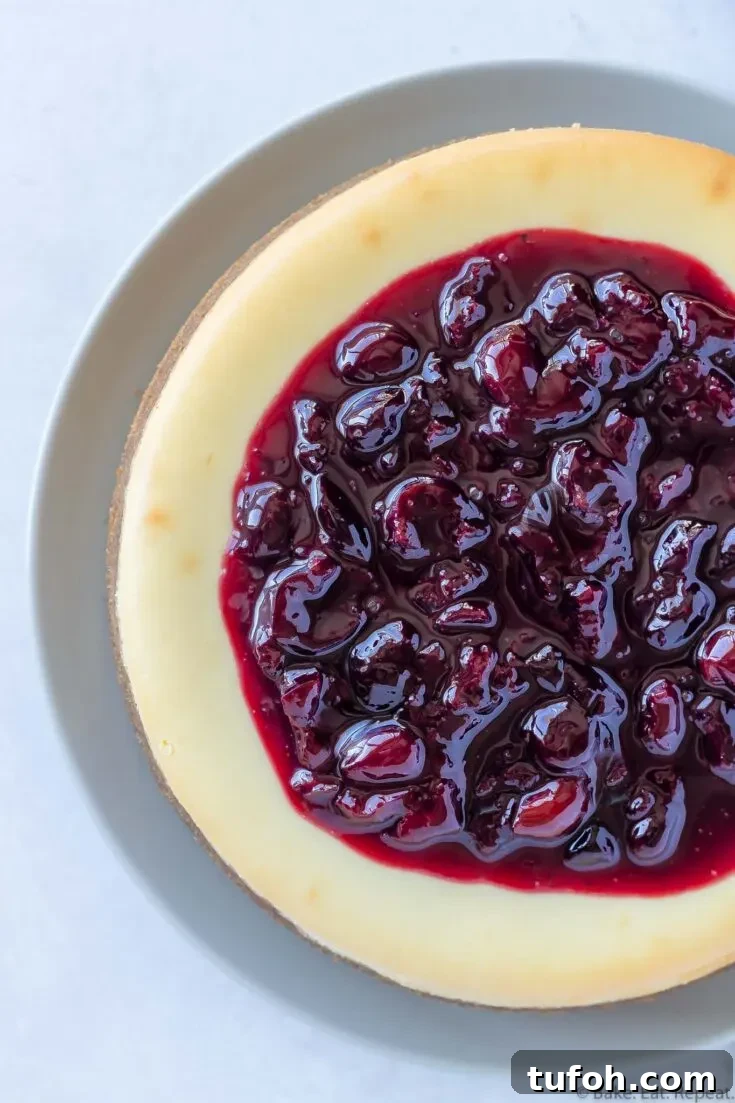 easy cherry cheesecake