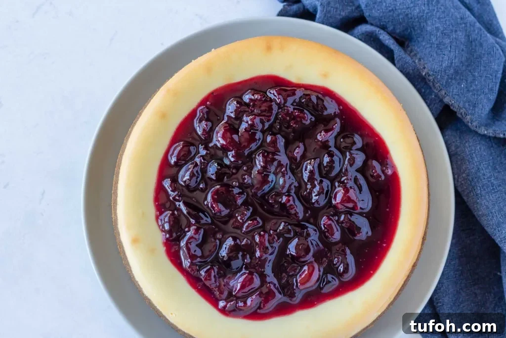 Ultimate Cherry Cheesecake Recipe with Silky Cream Cheese Filling 4 cherry cheesecake