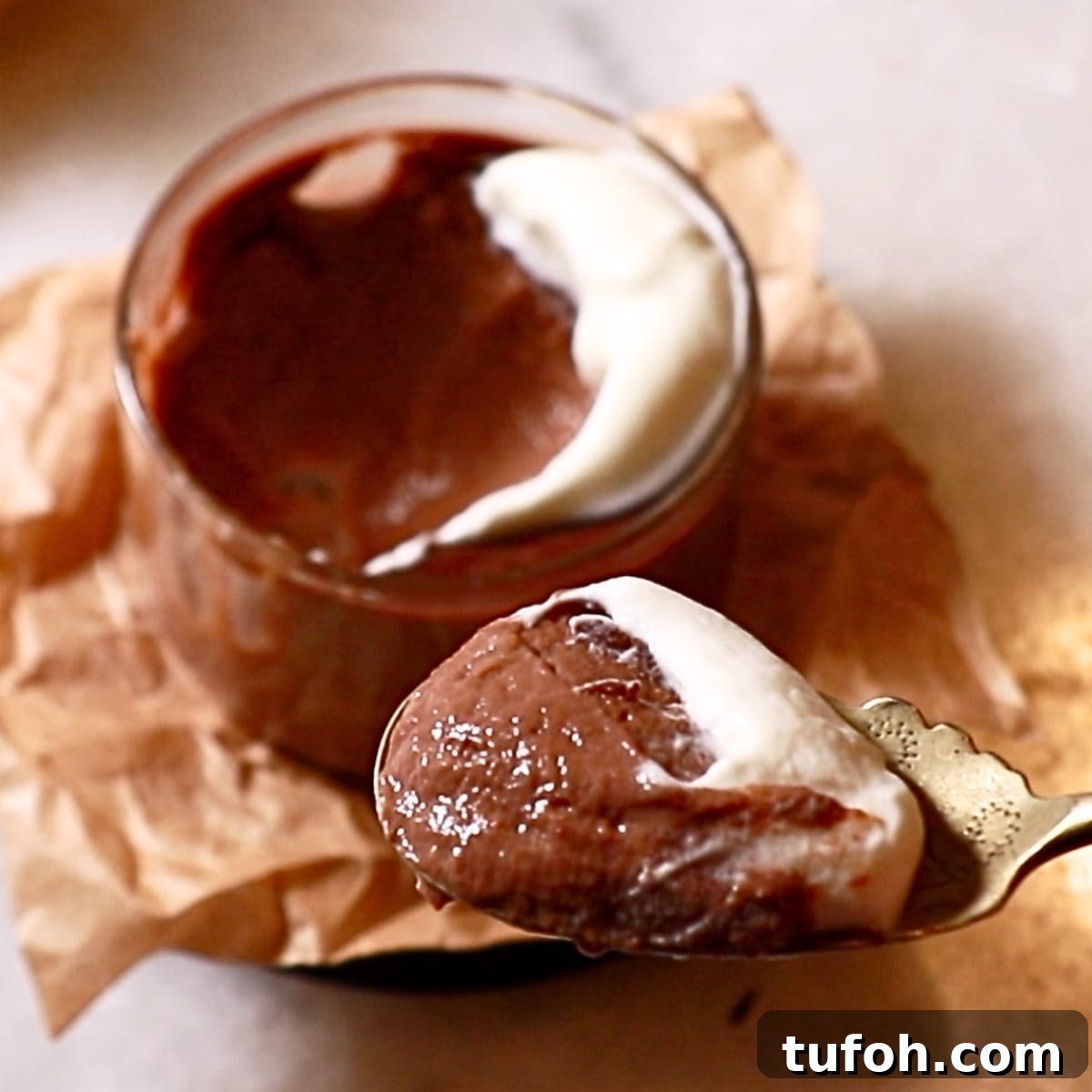 Decadent Baked Chocolate Pudding Recipe for Chocolate Lovers 18 homemade chocolate pudding scooped on a spoon