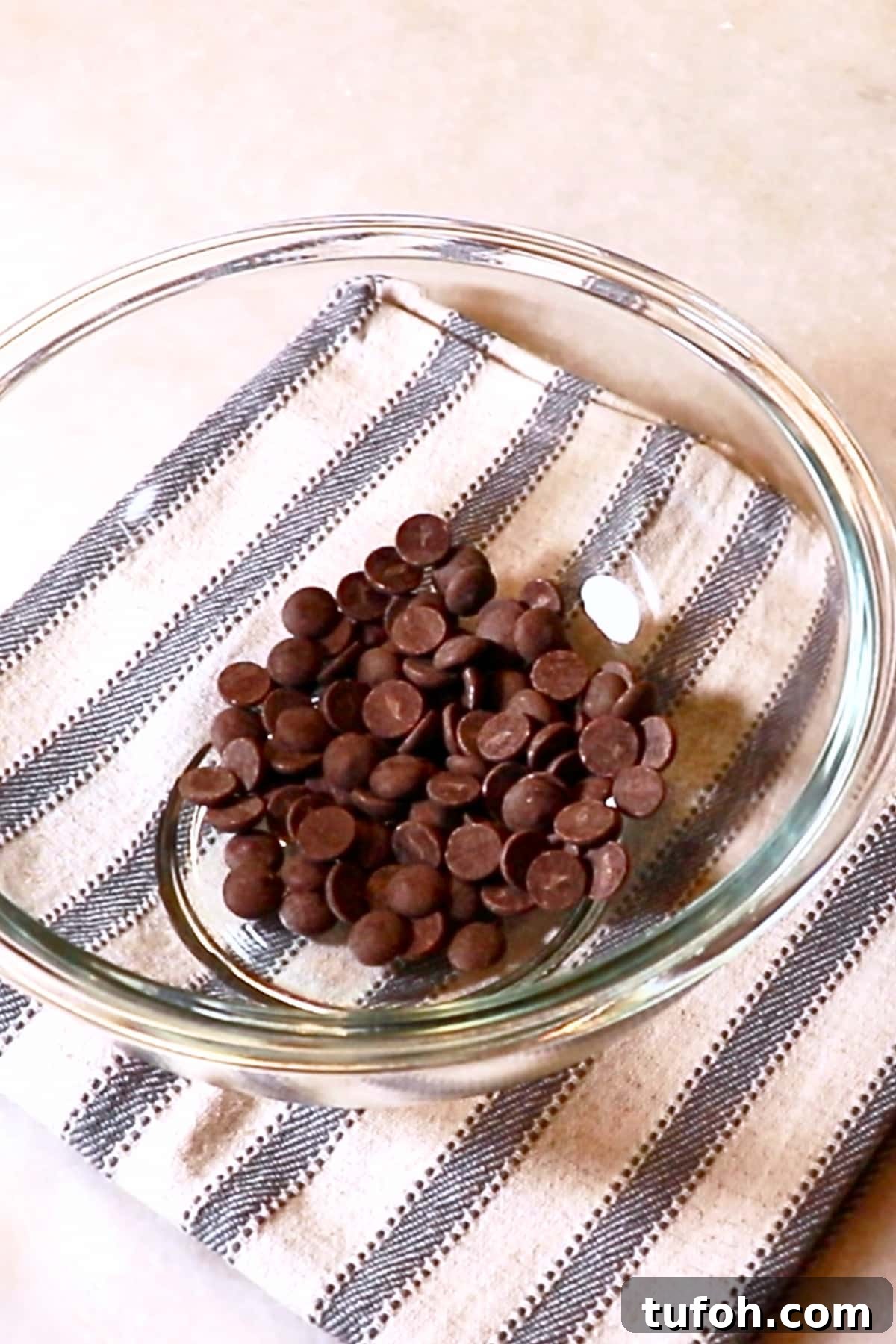 Decadent Baked Chocolate Pudding Recipe for Chocolate Lovers 6 dark chocolate in a bowl