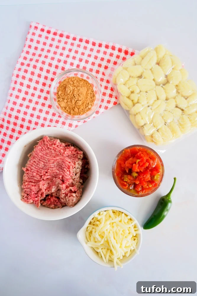 Taco gnocchi ingredients Taco gnocchi ingredients