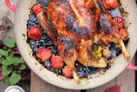 Roast Duck with Apple-Plum Glaze Recipe for Crispy Skin