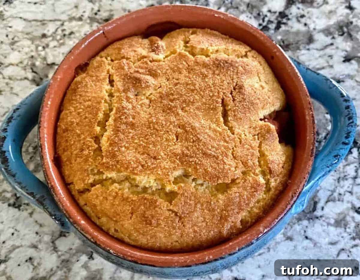 Southwestern Bake served in a ramekin on the counter. 