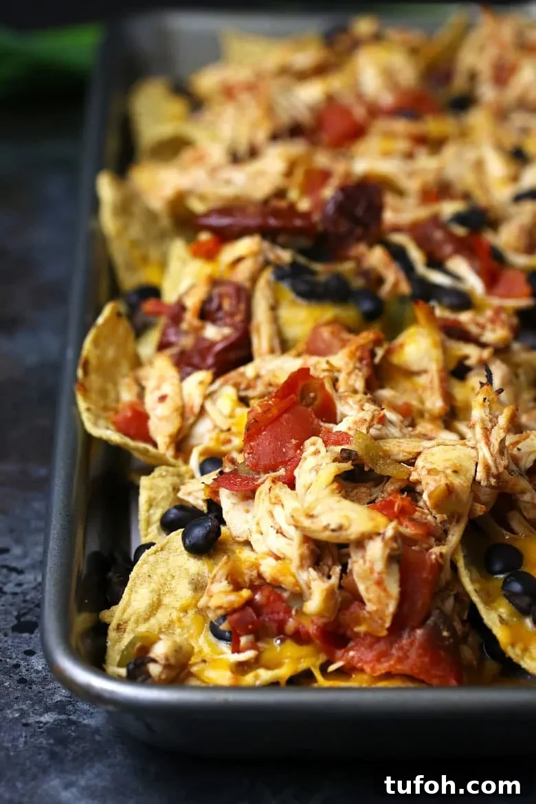 Sheet Pan Chicken Nachos with Loaded Toppings 3 Sheet pan nachos photo
