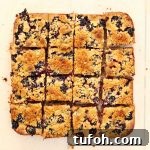 Blackberry and coconut tray bake