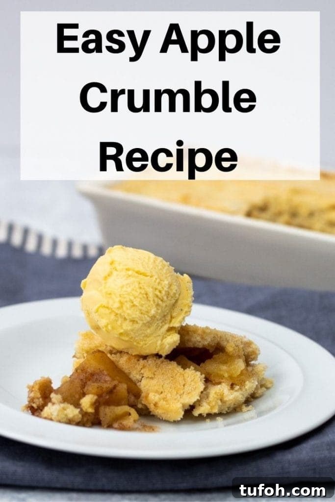 Classic Apple Crumble Recipe: Simple Step-by-Step Guide 9 Basic apple crumble recipe pin image