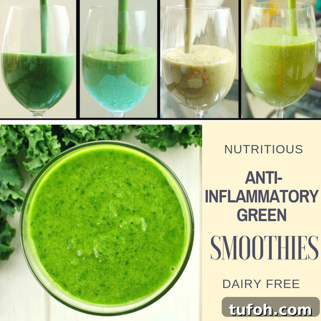 Dairy-Free Breakfast Smoothie Recipes for Busy Mornings 12 Anti-inflammatory green smoothies, dairy free great for breakfast