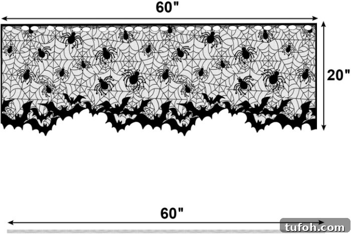 Spooky Halloween Lampshade Covers with Bats and Spiders 10 Dimensions and material