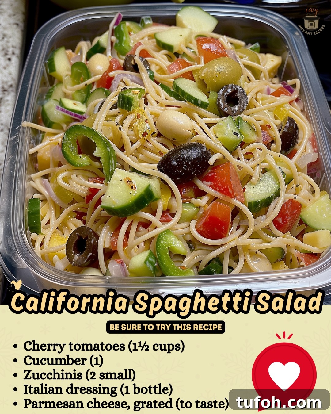 California Spaghetti Salad: A Burst of Fresh Flavors!