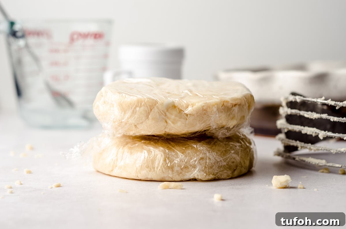pie crusts wrapped in plastic