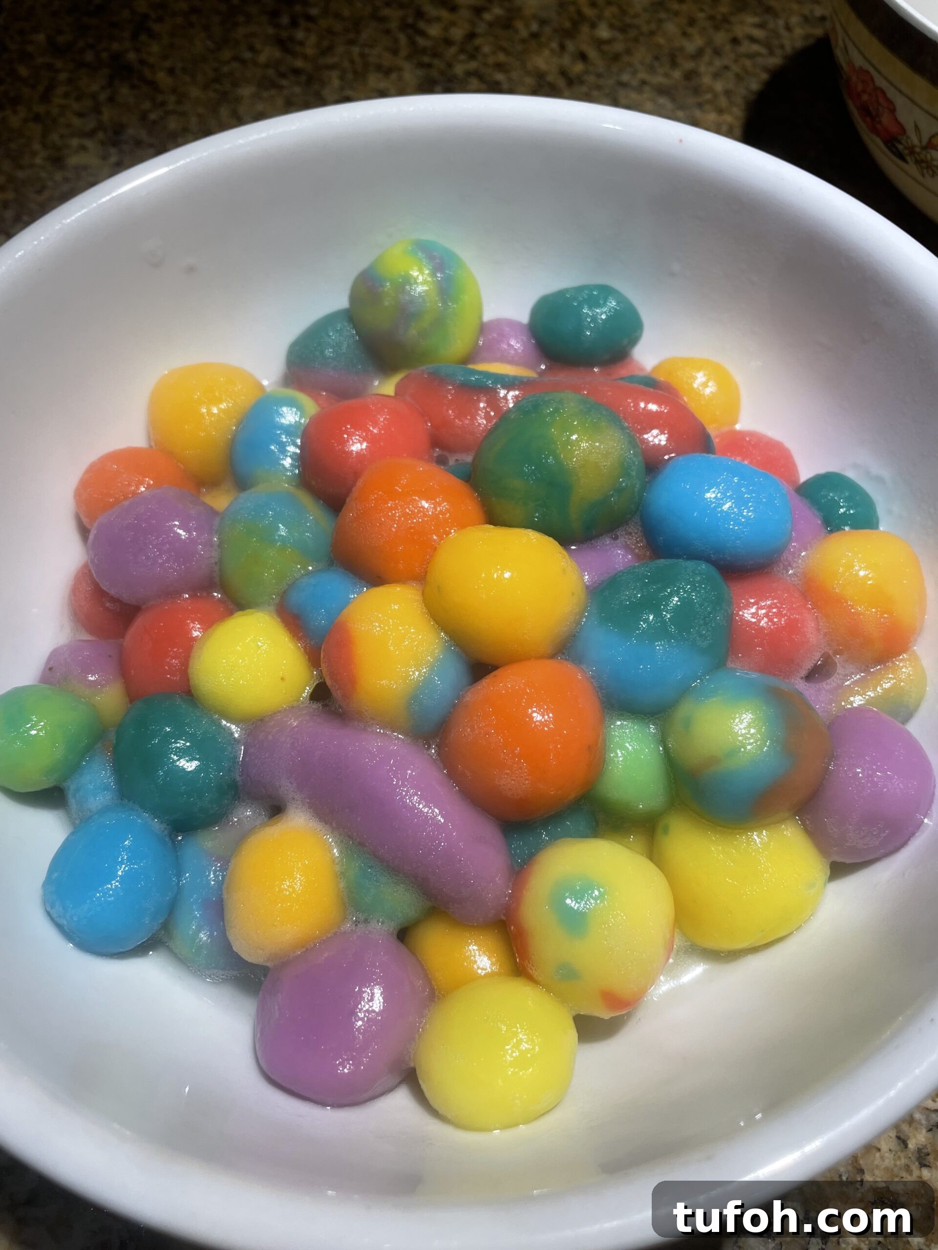 Colored rice balls